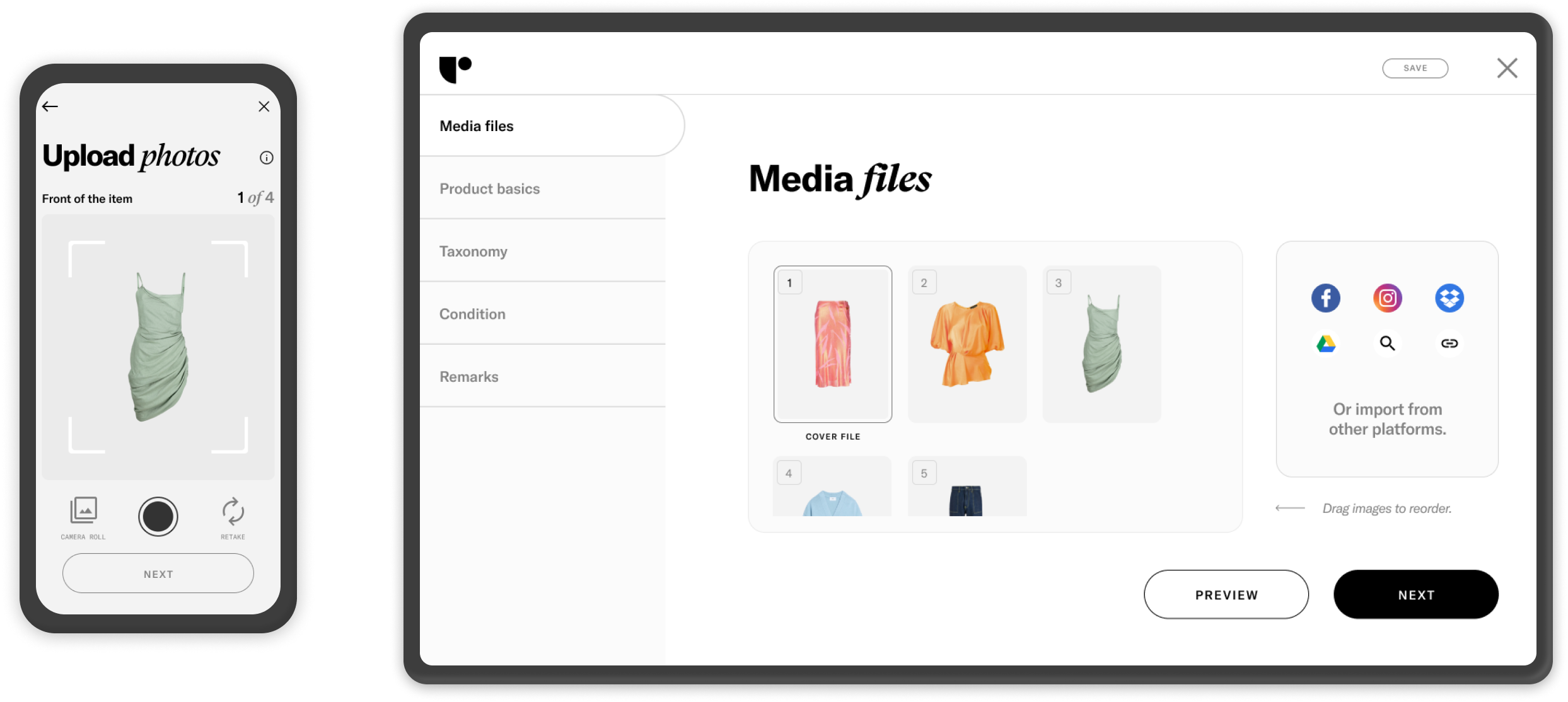 Upload files banner